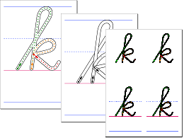 outline letters with route information